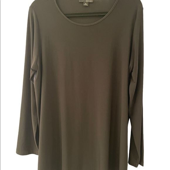 NWOT - black Sun Kim top with blue/grey snakeskin pattern detail on back - XL - Picture 2 of 6